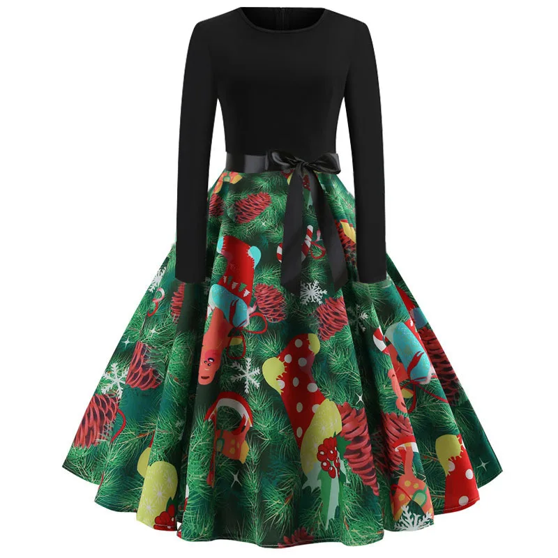 AECU Dress Demale Winter Christmas Dresses For Women Vintage Robe Swing Elegant Party Dress Plus Size Print Vestidos De Fiesta
AECU Dress Demale Winter Christmas Dresses For Women Vintage Robe Swing Elegant Party Dress Plus Size Print Vestidos De Fiesta