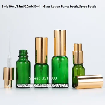 Green Glass Cosmetic Frosted Lotion Pump Bottle Perfume Toner Spray Bottle Foundtion Cream Container 5ml 10ml 15ml 20ml 30ml
Green Glass Cosmetic Frosted Lotion Pump Bottle Perfume Toner Spray Bottle Foundtion Cream Container 5ml 10ml 15ml 20ml 30ml