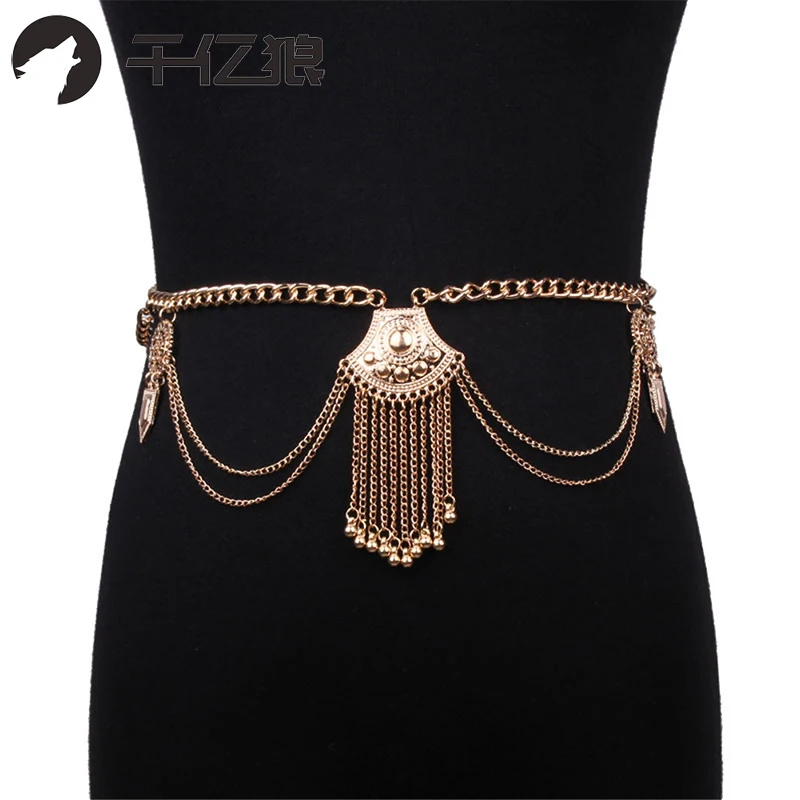 Women Jewelry Gold Silver Tassel Waist Chain Belly Dance Bohemian Metal Beach Thin Belt
Women Jewelry Gold Silver Tassel Waist Chain Belly Dance Bohemian Metal Beach Thin Belt