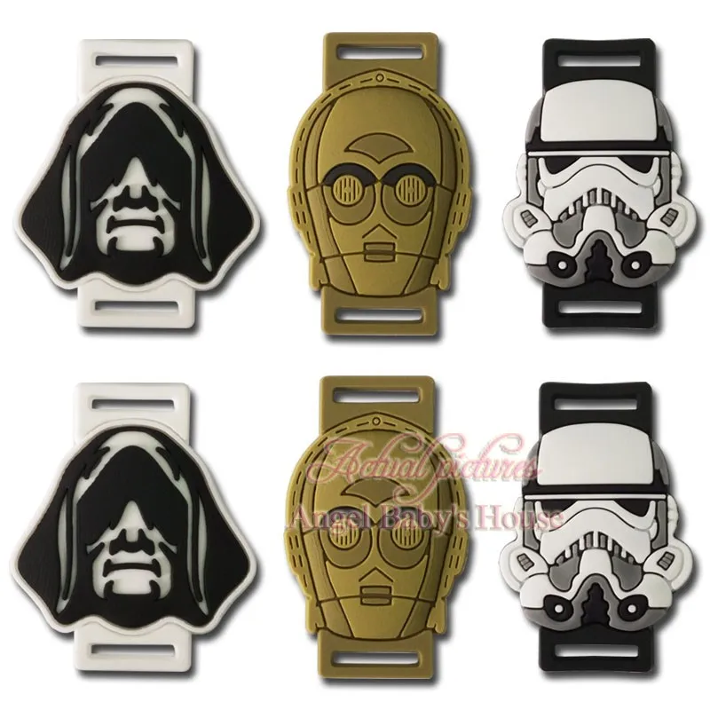 6pcs Boys Gifts Cool Cartoon Star Wars Shoe Lace Charms High Quality PVC Accessories Shoes Decoration Kids Party Favors
6pcs Boys Gifts Cool Cartoon Star Wars Shoe Lace Charms High Quality PVC Accessories Shoes Decoration Kids Party Favors