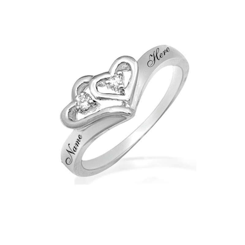 100% Real 925 Silver Personalized Custom Name Birthstone Couple Love Promise Ring Bands Mom Heart Gifts
100% Real 925 Silver Personalized Custom Name Birthstone Couple Love Promise Ring Bands Mom Heart Gifts