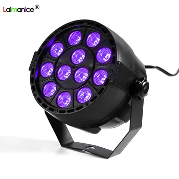 LED Stage Light Effect 12x3W Ultraviolet Purple Color Flat Par DMX512 DJ Disco Lamp KTV Bar Party Backlight Projector Spotlight
LED Stage Light Effect 12x3W Ultraviolet Purple Color Flat Par DMX512 DJ Disco Lamp KTV Bar Party Backlight Projector Spotlight