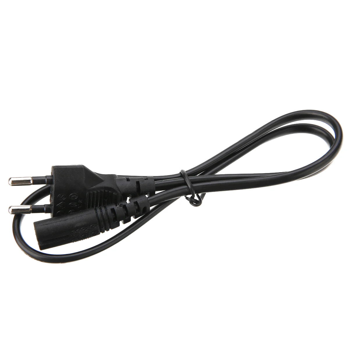 Onsale 0.6M 2ft 2-Prong Pin AC EU Power Supply PVC+Copper Cable Cord Lead Wire For Desktop Laptop Black | Электроника