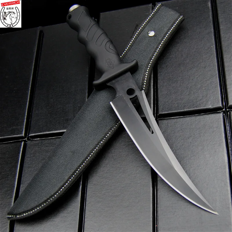 EVERRICH 5 cr13mov black fiber handle tactical straight knife black sharp hunting knife diving knife + nylon sleeve
EVERRICH 5 cr13mov black fiber handle tactical straight knife black sharp hunting knife diving knife + nylon sleeve