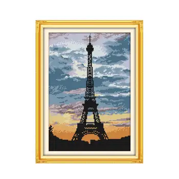 Joy Sunday Manual DMC embroidery stitch cross stitch kit dusk Iron Tower furniture fabric decorative paintings
Joy Sunday Manual DMC embroidery stitch cross stitch kit dusk Iron Tower furniture fabric decorative paintings