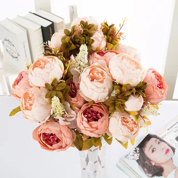 mylb HIGHT Quality silk flower European 1 Bouquet Artificial Flowers Fall Vivid Peony Fake Leaf Wedding Home Party Decoration
mylb HIGHT Quality silk flower European 1 Bouquet Artificial Flowers Fall Vivid Peony Fake Leaf Wedding Home Party Decoration
