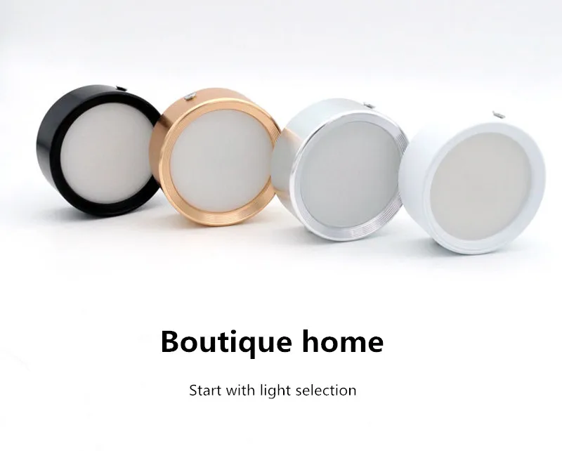 5W 7W 9W 12W 18W Round Led Panel Light Surface Mounted leds Downlight ceiling down 220V lampada led lamp with LED Driver