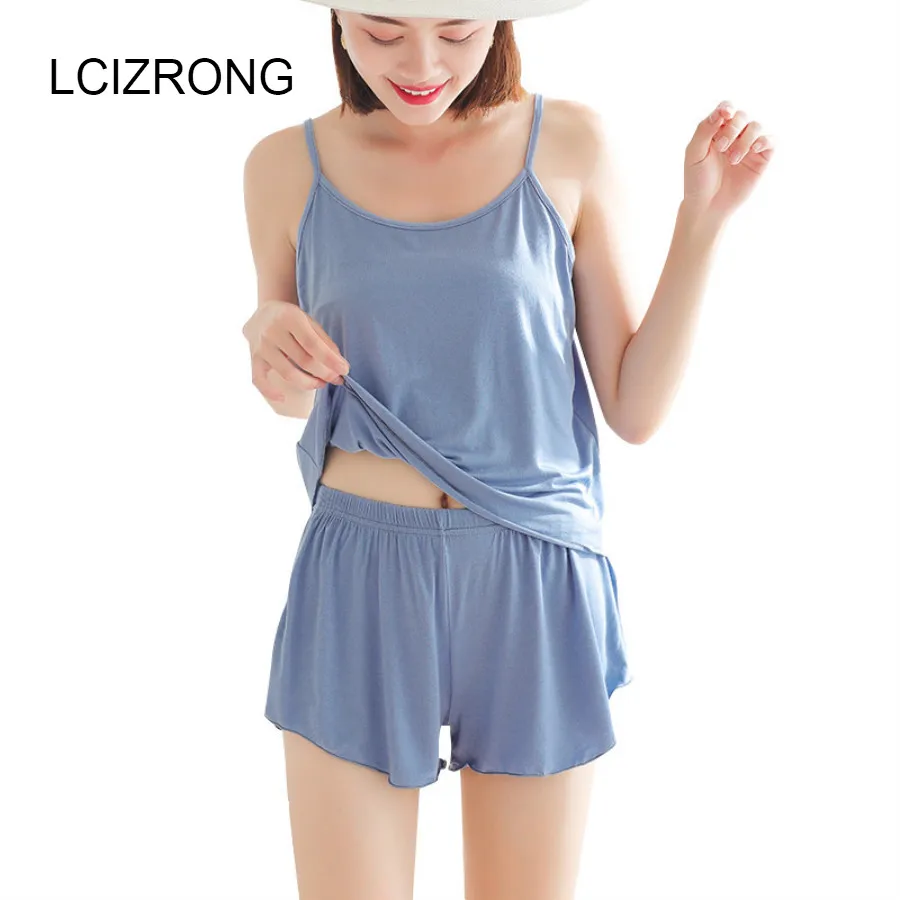 Sexy Spagetti Strap Pajama Set Women Summer Thin Cool Tops+Shorts Pijama Mujer Solid 3XL Plus Size 2pcs/set Modal Lingerie
Sexy Spagetti Strap Pajama Set Women Summer Thin Cool Tops+Shorts Pijama Mujer Solid 3XL Plus Size 2pcs/set Modal Lingerie