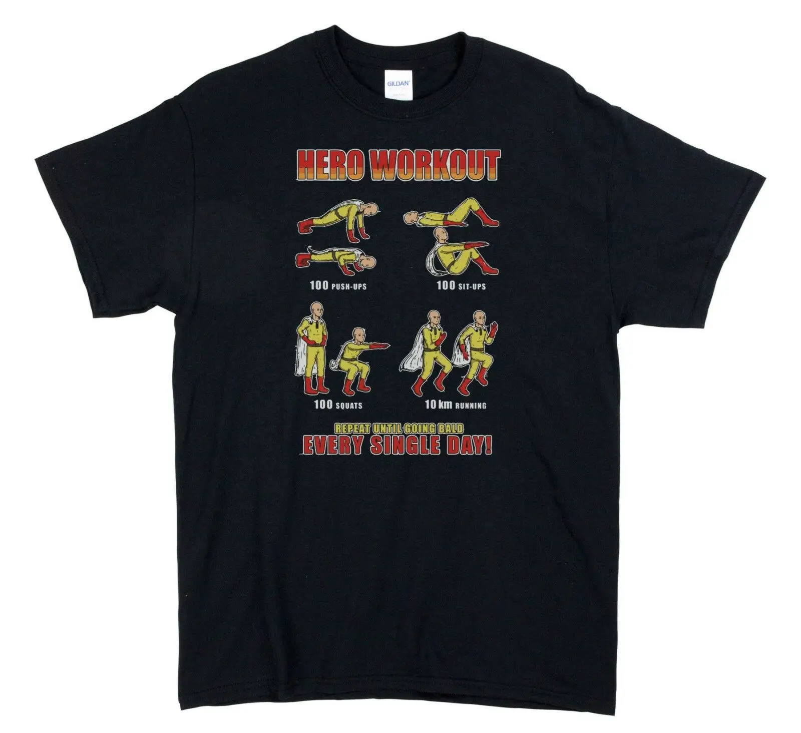 One Punch Man Hero Work Out Anime T-Shirt Adults T Shits Printing Short Sleeve Casual O-Neck Cotton Sizes Top Tee Plus Size
One Punch Man Hero Work Out Anime T-Shirt Adults T Shits Printing Short Sleeve Casual O-Neck Cotton Sizes Top Tee Plus Size