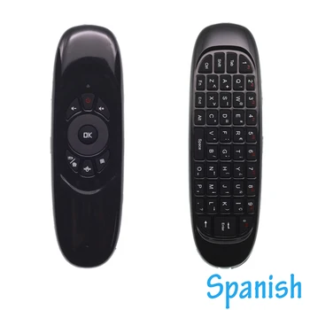 C120 2.4Ghz Spanish Espanol Mini Wireless Keyboard Air Mouse for Android TV Box , Mini PC, Laptops Gyroscope Gaming Air Mouse
C120 2.4Ghz Spanish Espanol Mini Wireless Keyboard Air Mouse for Android TV Box , Mini PC, Laptops Gyroscope Gaming Air Mouse