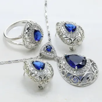 Otogo Transing Women Presents Blue Drop Shape Crystal Earrings/Necklace/Ring Mark Silver Color Jewelry Sets-S185
Otogo Transing Women Presents Blue Drop Shape Crystal Earrings/Necklace/Ring Mark Silver Color Jewelry Sets-S185