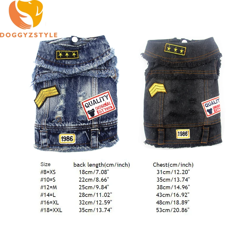 Jean Vest Clothes For Dog Pet Denim Clothing For Small Dogs Cowboy Coat Apparel Puppy Cat Teddy Goods Costumes DOGGYZSTYLE
Jean Vest Clothes For Dog Pet Denim Clothing For Small Dogs Cowboy Coat Apparel Puppy Cat Teddy Goods Costumes DOGGYZSTYLE