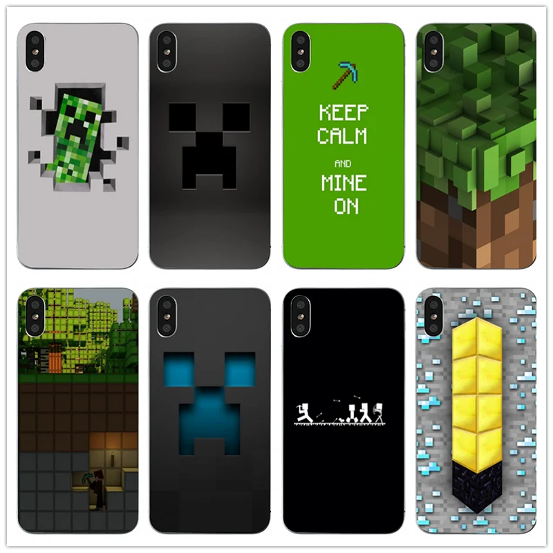 Mojang Minecraft Phone Case Cover for Soft TPU Silicone Mobile Phone Cases Cover for iPhone X 8 7 6S 6 Plus 5 5S SE 5C 4S 4 Case
Mojang Minecraft Phone Case Cover for Soft TPU Silicone Mobile Phone Cases Cover for iPhone X 8 7 6S 6 Plus 5 5S SE 5C 4S 4 Case