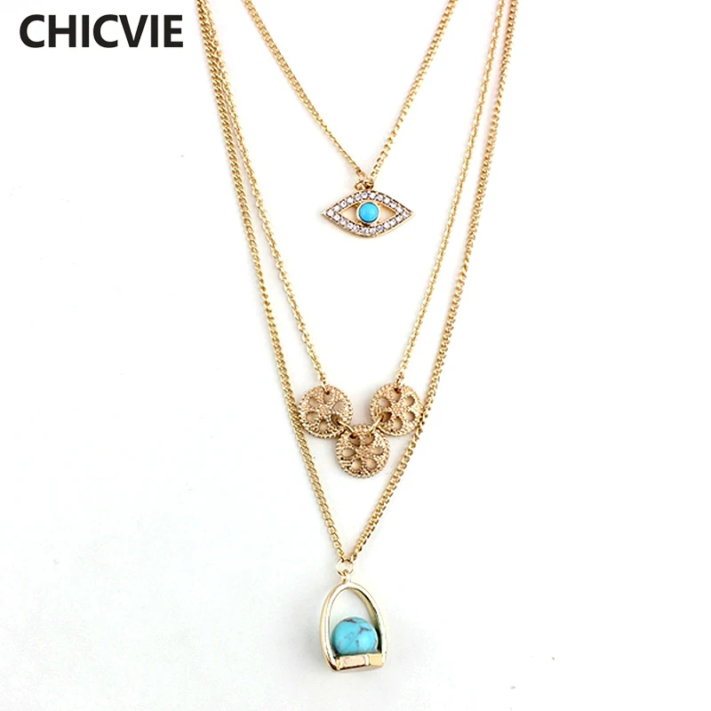 CHOKER Bohemia Gold Women Multilayer Necklace Long Chain Evil Eye Turquoise Maxi Necklaces Summer Trending Jewelry SNE160060
CHOKER Bohemia Gold Women Multilayer Necklace Long Chain Evil Eye Turquoise Maxi Necklaces Summer Trending Jewelry SNE160060