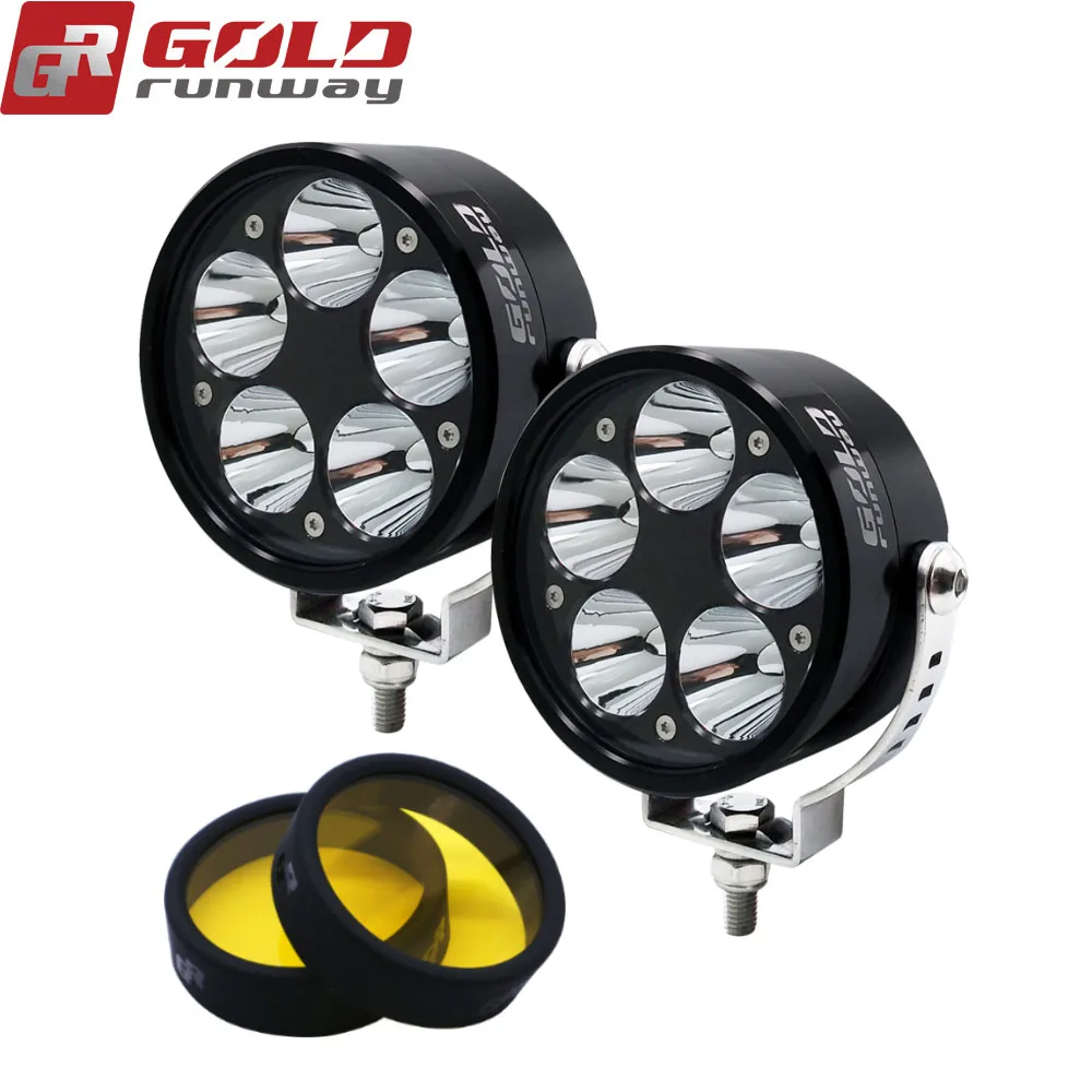 2pcs Goldrunway Universal LED Motorcycle Headlight auxiliary lamp U3 LED motorbike Driving Fog Spot Head Light
2pcs Goldrunway Universal LED Motorcycle Headlight auxiliary lamp U3 LED motorbike Driving Fog Spot Head Light