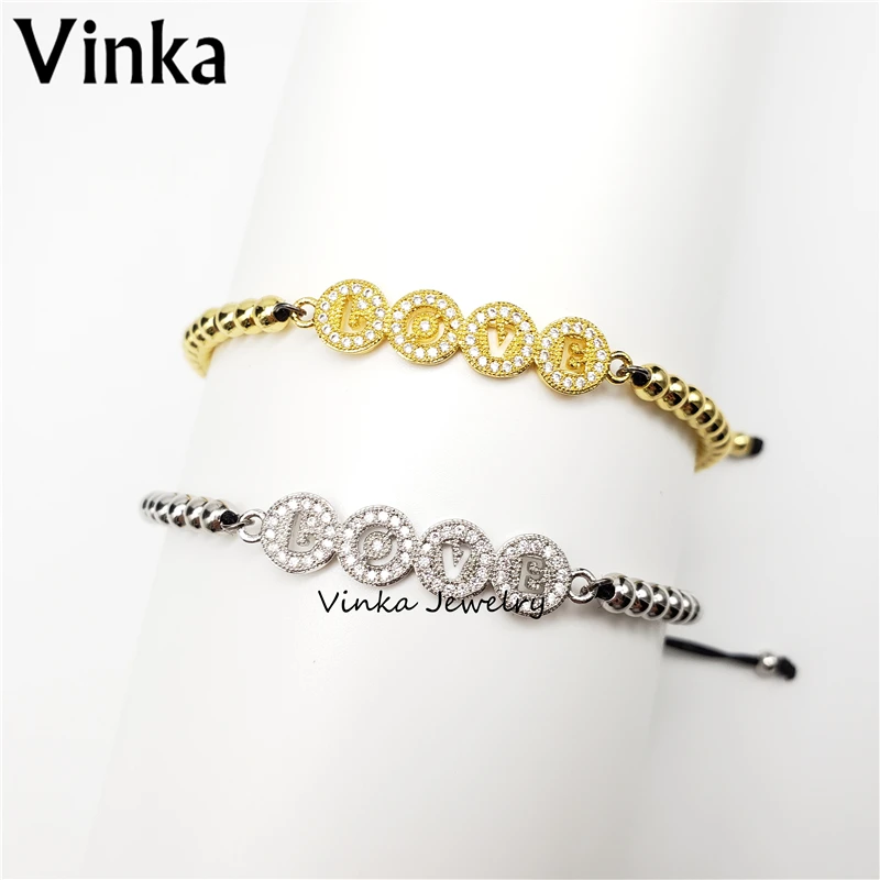 10pcs New! popular AAA top quality CZ LOVE letter charm 4mm beads adjustable bracelet women jewelry gift
10pcs New! popular AAA top quality CZ LOVE letter charm 4mm beads adjustable bracelet women jewelry gift