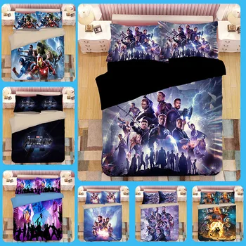 2019 New Disney Avengers bedding set 3pc Iron-Man Spiderman printed duvet cover PillowCase single twin size girl boy bed linen
2019 New Disney Avengers bedding set 3pc Iron-Man Spiderman printed duvet cover PillowCase single twin size girl boy bed linen