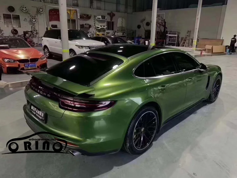 green glossy metallic vinyl film-1