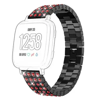 Promotion--Rhinestone Aluminum Alloy Replacement Buckle Watch Band Wrist Strap Women for Versa Smart Watch Wearable Acc
Promotion--Rhinestone Aluminum Alloy Replacement Buckle Watch Band Wrist Strap Women for Versa Smart Watch Wearable Acc