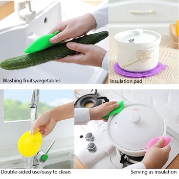 Silicone Cleaning Brushes Kitchen Towel Silicone Pad Dish Washing Brush Multipurpose Fruit Tough Cleaner
Silicone Cleaning Brushes Kitchen Towel Silicone Pad Dish Washing Brush Multipurpose Fruit Tough Cleaner