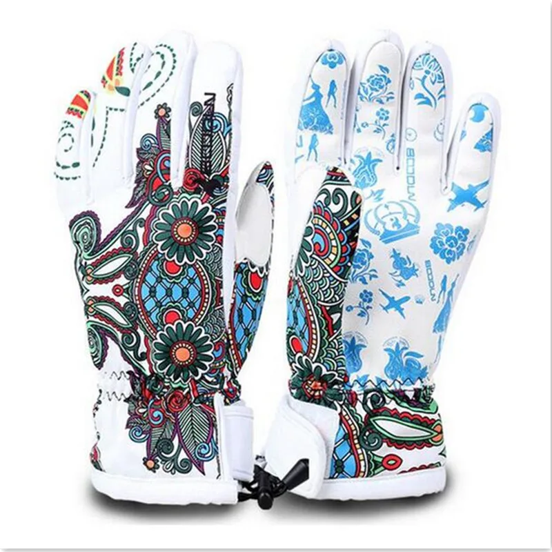 Image Anyfashion Warm Ski Gloves Breathable Winter Snowboard Gloves Men Women Outdoor Sports Skiing Motorcycle Gloves