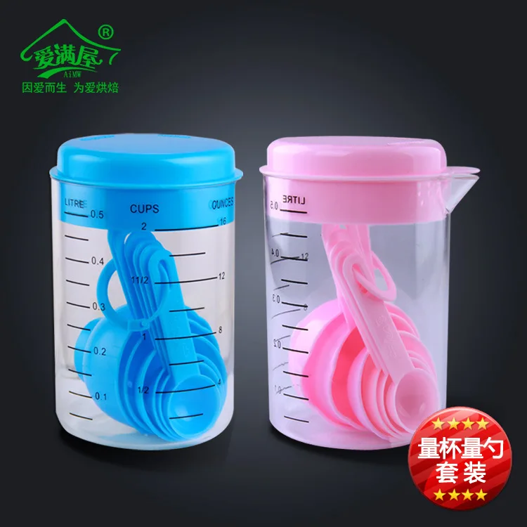 7pcs/set Baking Tools Measuring Cup Measuring Spoon Bakeware Set Baking Accessories with Scale AT49
7pcs/set Baking Tools Measuring Cup Measuring Spoon Bakeware Set Baking Accessories with Scale AT49