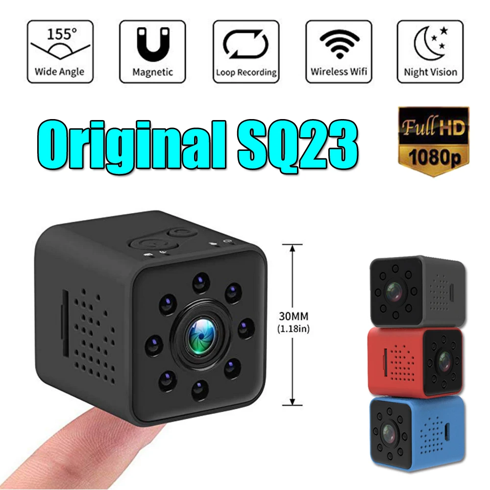 

SQ23 Original Mini Camera WiFi Cam Full HD 1080P Sport DV Recorder 155 Night Vision Small Action Camera Camcorder DVR pk sq13