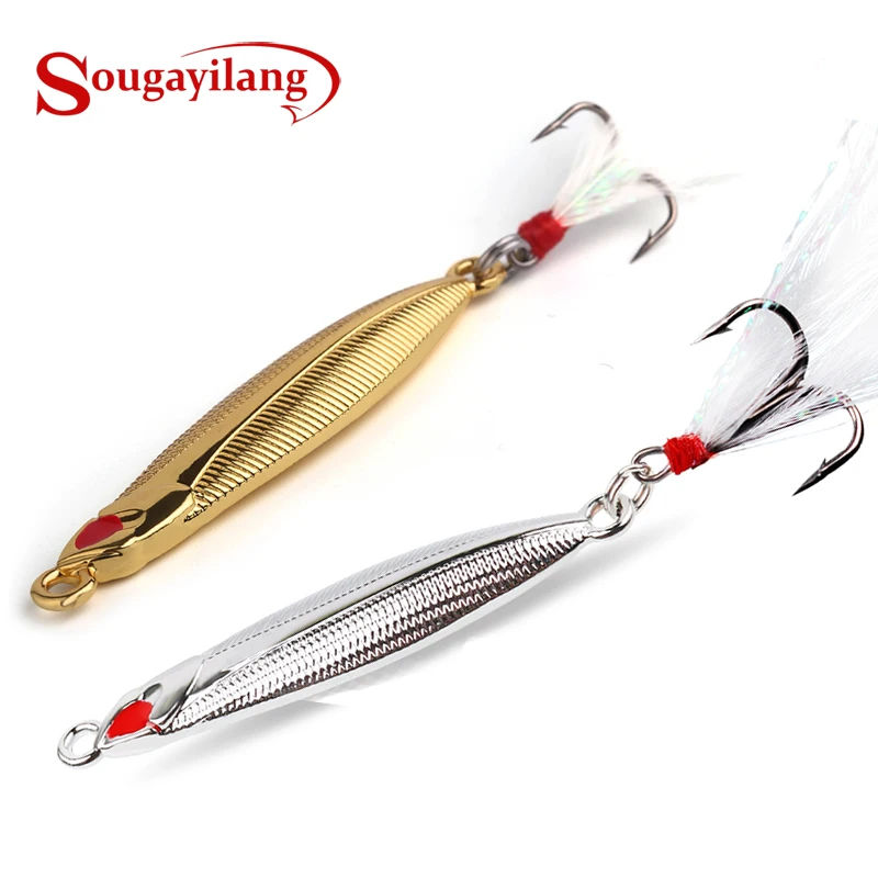 Sougayilang Metal Fishing Lure 10g Hard Bait Saltwater Metal Fishing Lures Bait Hard Sequin Artificial Treble Lure
Sougayilang Metal Fishing Lure 10g Hard Bait Saltwater Metal Fishing Lures Bait Hard Sequin Artificial Treble Lure