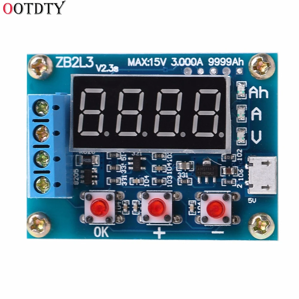 ZB2L3 Li-ion Lithium Lead-acid Battery Capacity Meter Discharge Tester Analyzer DC 4.5-6V
ZB2L3 Li-ion Lithium Lead-acid Battery Capacity Meter Discharge Tester Analyzer DC 4.5-6V