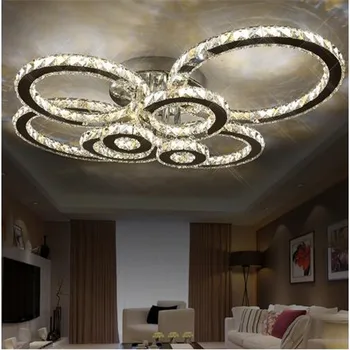 New Modern Circle Rings K9 Crystal led ceiling lights Used for living room bedroom Indoor Dec Ceiling Lamp 110-240v
New Modern Circle Rings K9 Crystal led ceiling lights Used for living room bedroom Indoor Dec Ceiling Lamp 110-240v