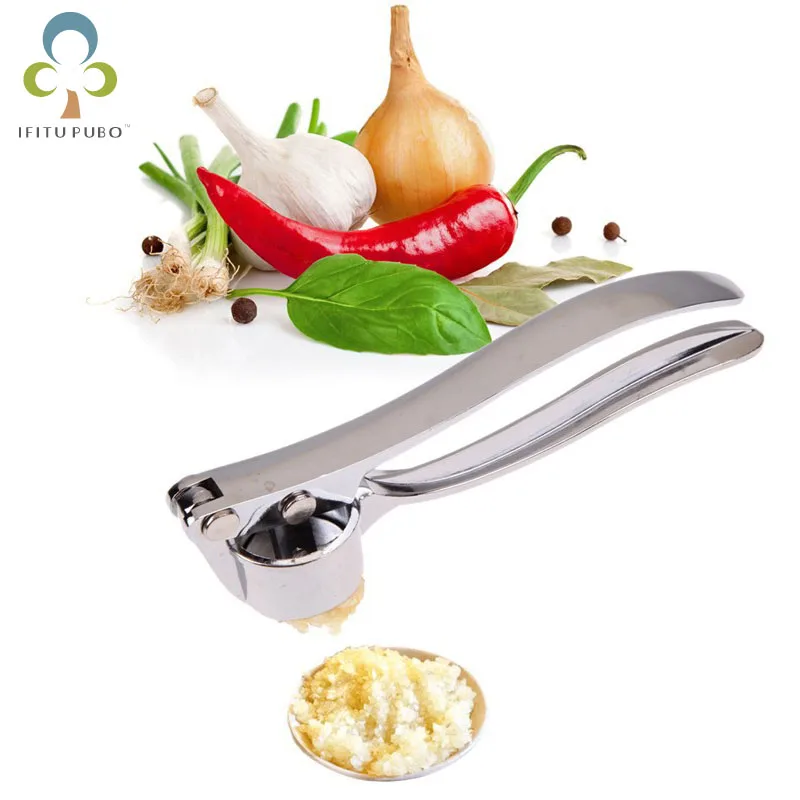Stainless Steel Alloy Crusher Kitchen Round Extrusion Tool Garlic Press Fruit and Vegetable Cooking Tools WYQ | Дом и сад