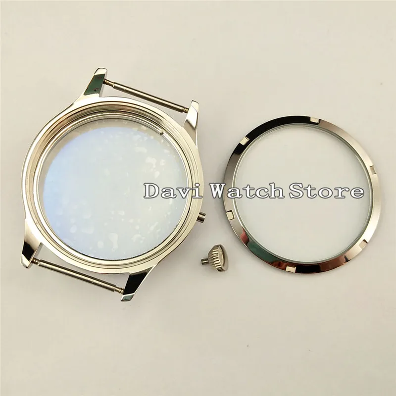 44mm Sliver Sterile Steel Watch Case fit ETA 6497,6498 Seagull st36 Mens Watch A726
44mm Sliver Sterile Steel Watch Case fit ETA 6497,6498 Seagull st36 Mens Watch A726