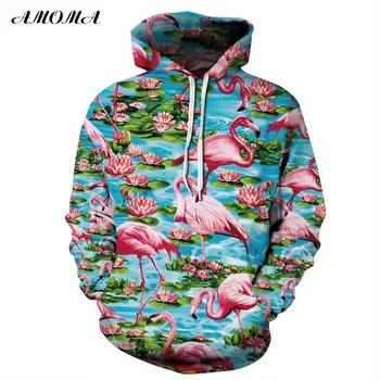 AMOMA Unisex Realistic 3d Digital Print Pullover Hoodie Hooded Sweatshirt Flamingo
AMOMA Unisex Realistic 3d Digital Print Pullover Hoodie Hooded Sweatshirt Flamingo