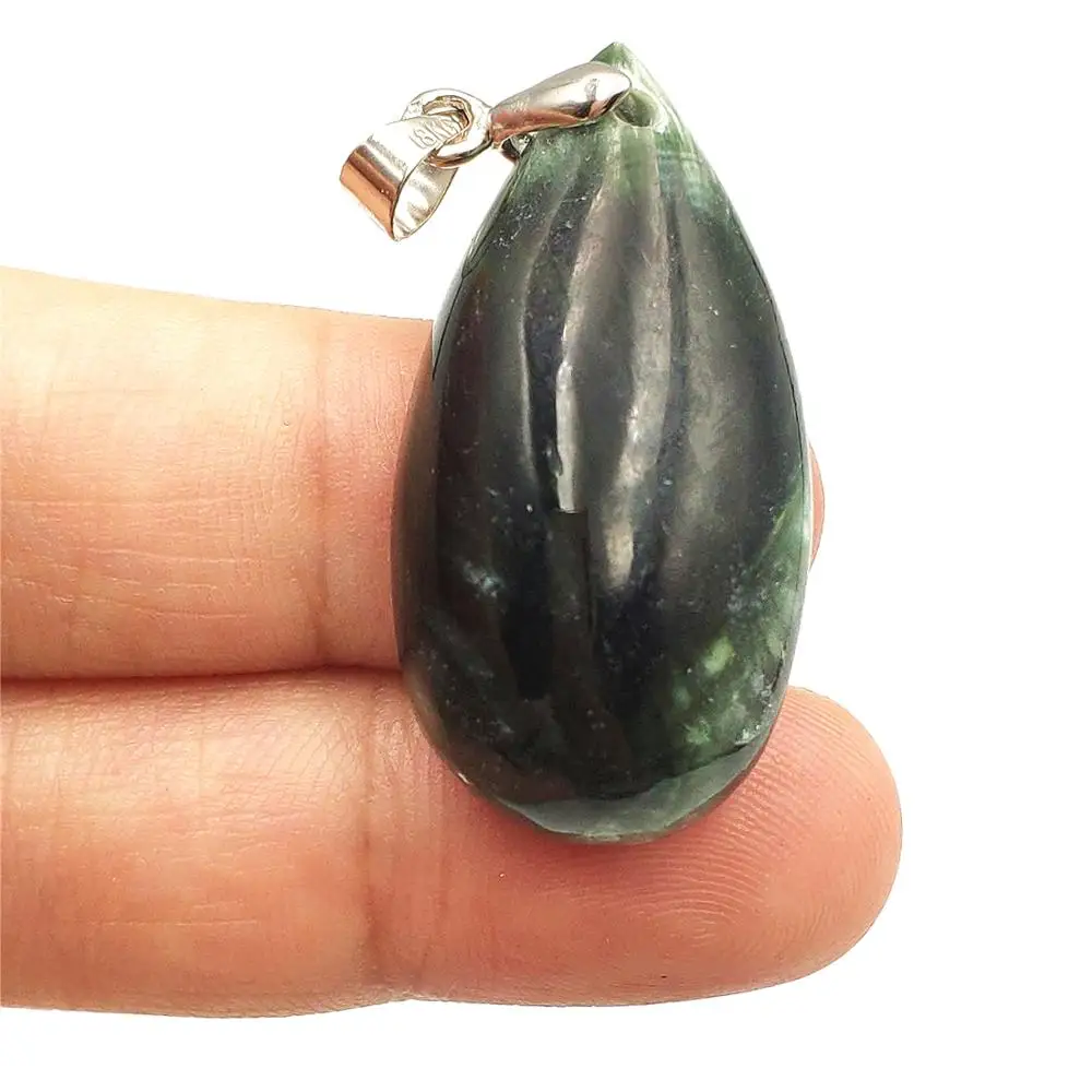 Genuine Natural Green Seraphinite Pendant Stone Women Men Water Drop 32x17x9mm Crystal Lucky Love Gift Necklace AAAAA
Genuine Natural Green Seraphinite Pendant Stone Women Men Water Drop 32x17x9mm Crystal Lucky Love Gift Necklace AAAAA