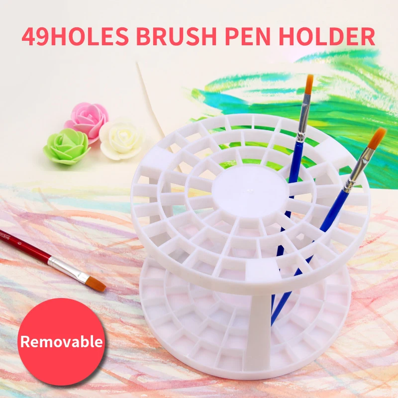 1Piece 49Holes Watercolor Paint Brush Pen Holder DIY Assembled Rack Display Stand Support Pen Holder Student Ddesktop Storage
1Piece 49Holes Watercolor Paint Brush Pen Holder DIY Assembled Rack Display Stand Support Pen Holder Student Ddesktop Storage