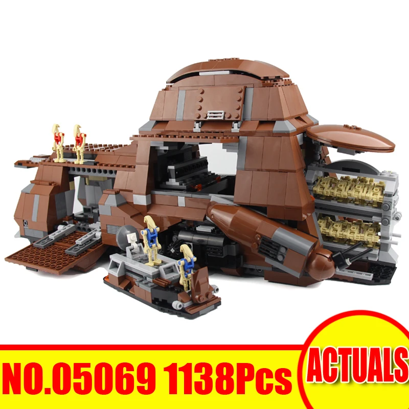 DHL Lepin 05069 1138Pcs Star Wars Set Federation Transportation Tank Model Building Kit Blocks Bricks Toy Compatible Legoed 7662
DHL Lepin 05069 1138Pcs Star Wars Set Federation Transportation Tank Model Building Kit Blocks Bricks Toy Compatible Legoed 7662