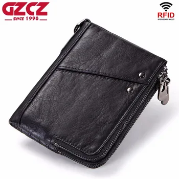 GZCZ New Wallet Men Vintage Men's Genuine Leather Wallets High Quality Zipper Male Purse Coin Purse Rfid PORTFOLIO MAN Money Bag
GZCZ New Wallet Men Vintage Men's Genuine Leather Wallets High Quality Zipper Male Purse Coin Purse Rfid PORTFOLIO MAN Money Bag