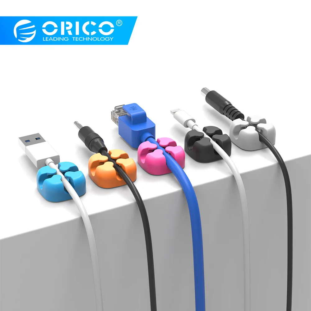 ORICO 10 Pcs Cable Organizer Colorful Holder Protector Wire Storage Silicone Cable Manager Desk Tidy Organiser For Digital Cable
ORICO 10 Pcs Cable Organizer Colorful Holder Protector Wire Storage Silicone Cable Manager Desk Tidy Organiser For Digital Cable