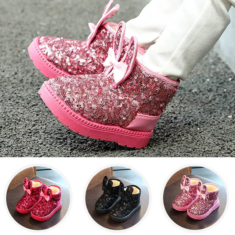 MUQGEW Hot sale Kids Baby Infant Girls Winter Rabbit Ear Blings Sequins Snow Boots Warm Shoes Dropshipping Baby Shoes
MUQGEW Hot sale Kids Baby Infant Girls Winter Rabbit Ear Blings Sequins Snow Boots Warm Shoes Dropshipping Baby Shoes