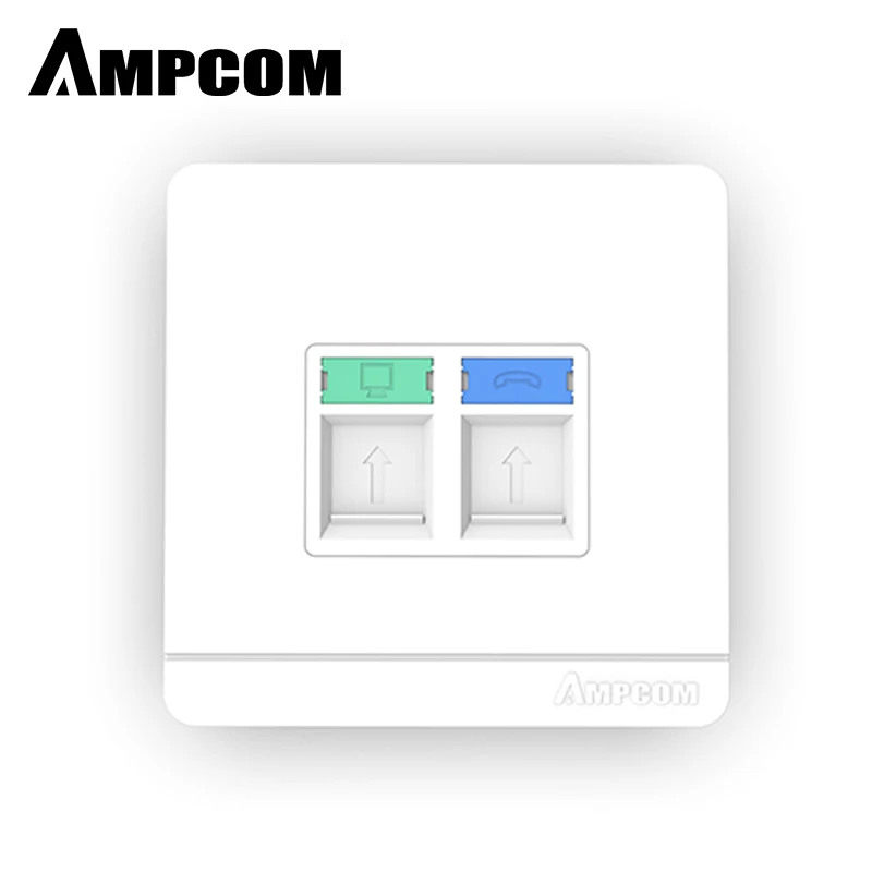 AMPCOM Faceplate Wallplate Face plate 1-Port 2-Port 4-Port Networking Telephone Socket Outlet Mount Panel RJ45 RJ12 RJ11
AMPCOM Faceplate Wallplate Face plate 1-Port 2-Port 4-Port Networking Telephone Socket Outlet Mount Panel RJ45 RJ12 RJ11
