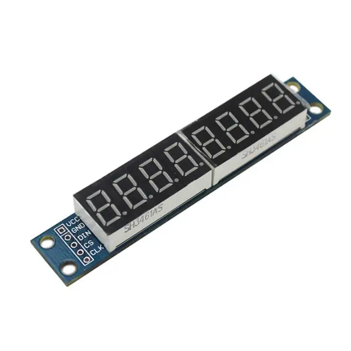 MAX7219 8-bit digital tube / LED eight-bit display / serial 3 IO port control electronic module
MAX7219 8-bit digital tube / LED eight-bit display / serial 3 IO port control electronic module