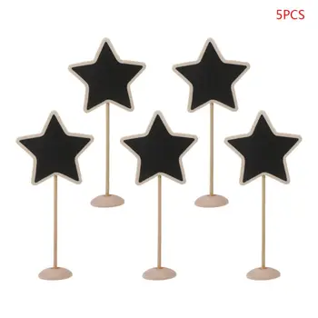 5Pcs Star Mini Wooden Chalkboard Blackboard Message Table Number Place Card Holder Mini Blackboards Student Supplies
5Pcs Star Mini Wooden Chalkboard Blackboard Message Table Number Place Card Holder Mini Blackboards Student Supplies