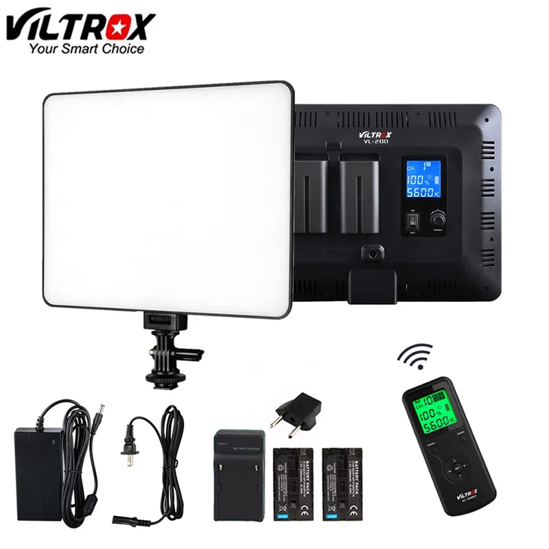 VILTROX VL-200B 12.4'' Wireless Remote Photo Dimmable Camera Video Studio LED Light Ultra Thin+AC Power Adapter for Canon Nikon
VILTROX VL-200B 12.4'' Wireless Remote Photo Dimmable Camera Video Studio LED Light Ultra Thin+AC Power Adapter for Canon Nikon
