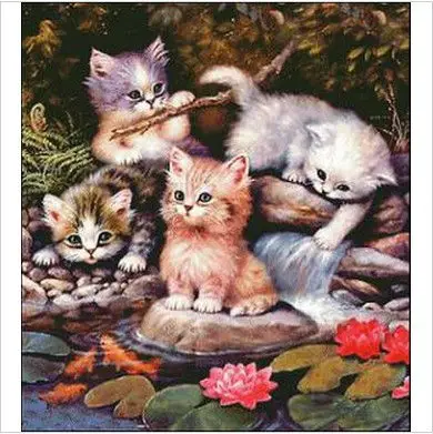 Embroidery Package High Quality Cross Stitch Kits Playful Happy Cats Factory Direct Sell
Embroidery Package High Quality Cross Stitch Kits Playful Happy Cats Factory Direct Sell
