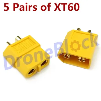 5 pairs of XT60 plug male and female plug bullet connector for LiPo Battery RC model
5 pairs of XT60 plug male and female plug bullet connector for LiPo Battery RC model