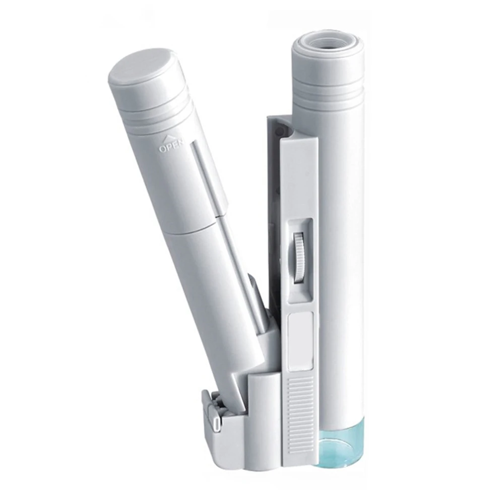 100X Pocket Microscope Adjustable Reading Illuminant Magnifier with Scale Loupe Glass Magnifying Tool with LED Light Lamp
100X Pocket Microscope Adjustable Reading Illuminant Magnifier with Scale Loupe Glass Magnifying Tool with LED Light Lamp