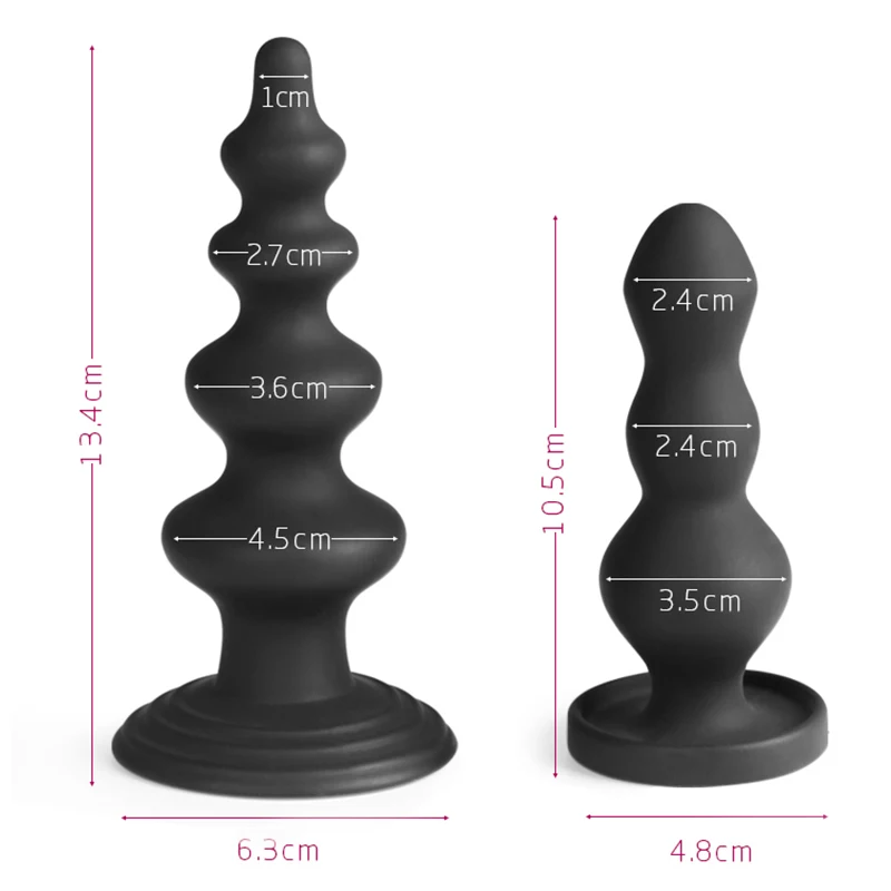 Big Size Silicone Anal Plug Dildo Anal G Spot Stimulate Anal Beads Plug Prostate Massager Adult Products Sex Toys For Woman Men