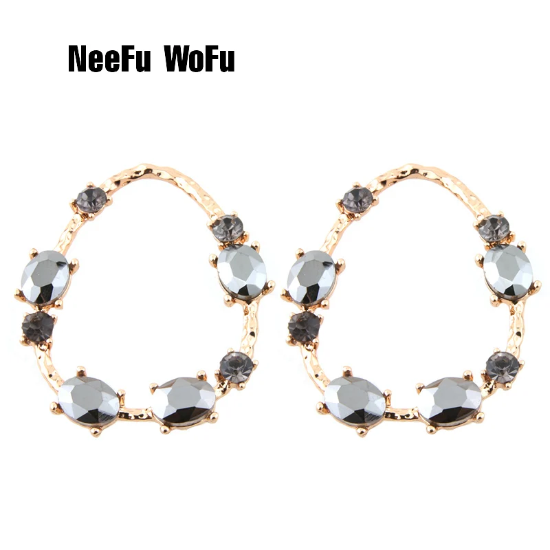 NeeFu WoFu Stone Water Drop Earrings Zine Alloy Brand Rhinestone Earring Large Brinco Ear Christmas Accessories Oorbellen
NeeFu WoFu Stone Water Drop Earrings Zine Alloy Brand Rhinestone Earring Large Brinco Ear Christmas Accessories Oorbellen