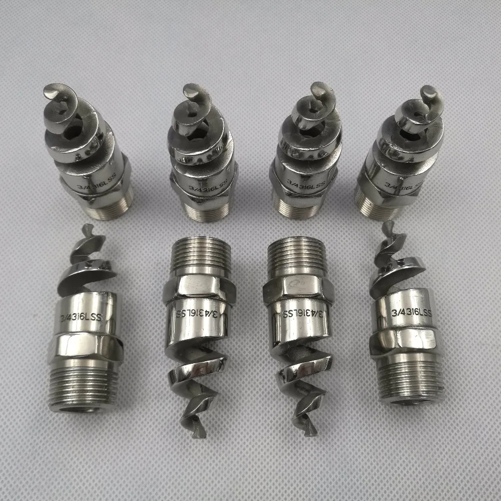 1/4-1" Inch SS316L Spiral Spray Nozzle for Dust Control,Spiral Tank Cleaning Nozzle, Dust Removal, Cool Down, Irrigation
1/4-1" Inch SS316L Spiral Spray Nozzle for Dust Control,Spiral Tank Cleaning Nozzle, Dust Removal, Cool Down, Irrigation
