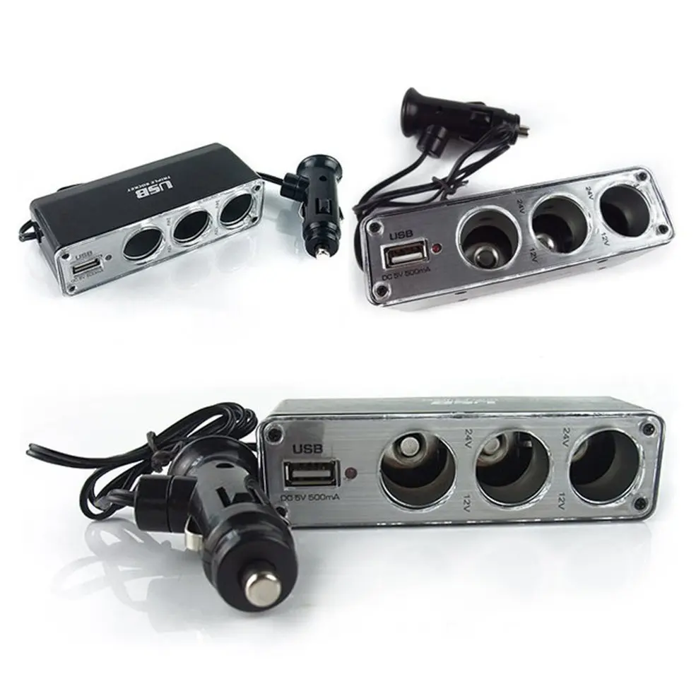 Portable Auto Car Styling Sockets Way Cigarette Lighter Power Adapter Splitter Essential Accessories
Portable Auto Car Styling Sockets Way Cigarette Lighter Power Adapter Splitter Essential Accessories